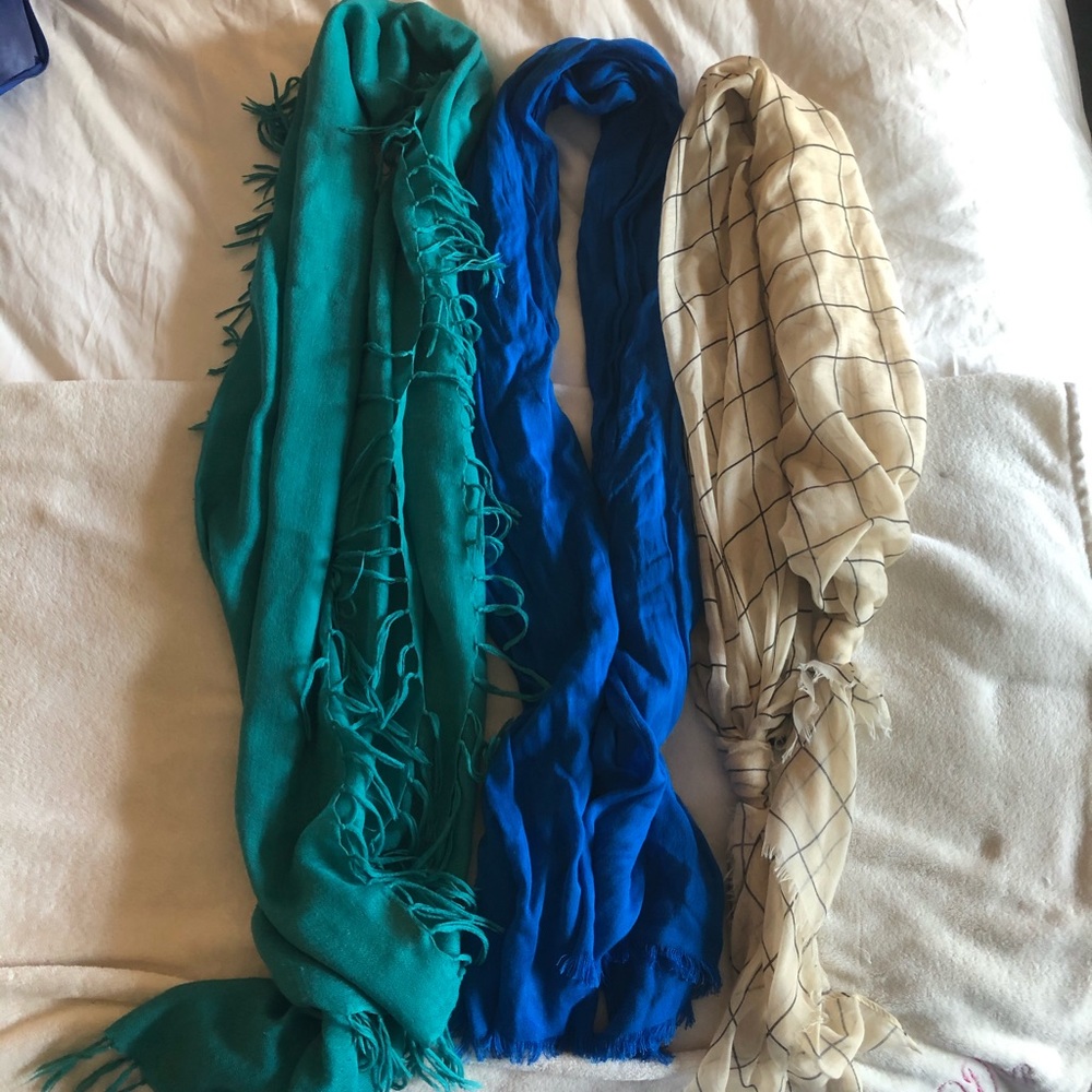 3 scarves for $15!